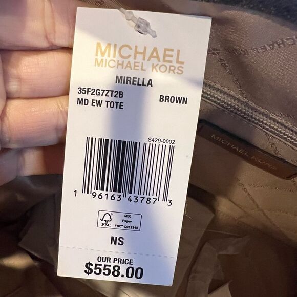 NWT Michael kors large Mirella logo tote bag with removable adjustable‎ strap - Picture 10 of 11